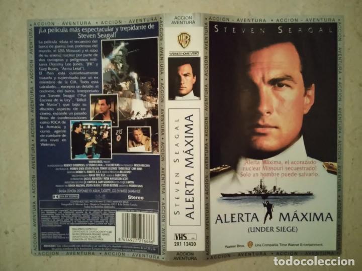 Cine: CARATULA ORIGINAL -A4- ALERTA MAXIMA - STEVEN SEAGAL - ACCION