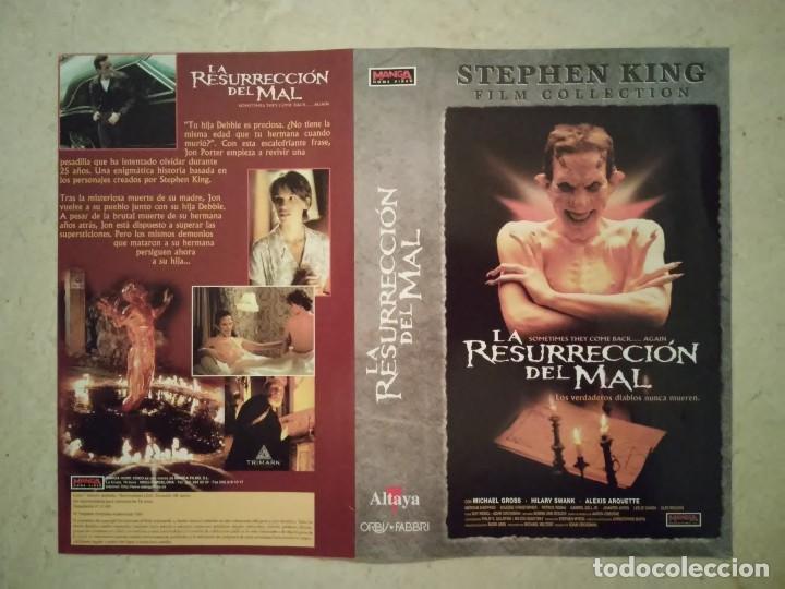 Cine: CARATULA ORIGINAL -A4- LA RESURRECION DEL MAL - TERROR - STEPHEN KING