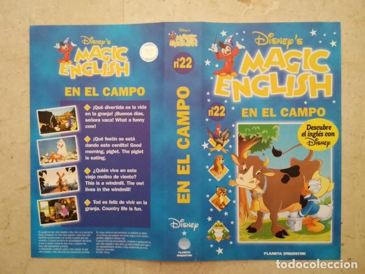 Cinema: CARATULA ORIGINAL -A4- MAGIC ENGLISH - WALT DISNEY - NUM. 22 EN EL CAMPO
