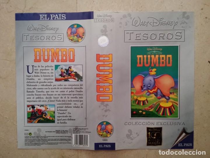 Cine: CARATULA ORIGINAL -A4- WALT DISNEY TESOROS - DUMBO