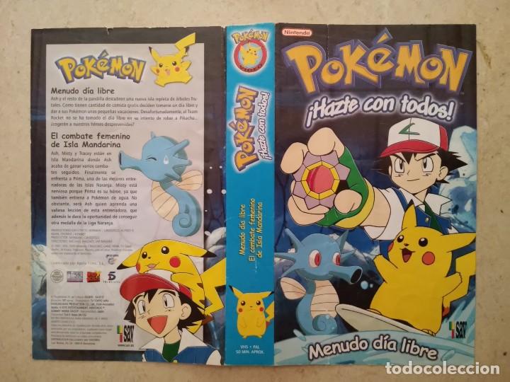 Cine: CARATULA ORIGINAL -A4- MENUDO DIA LIBRE - POKEMON - HAZTE CON TODOS