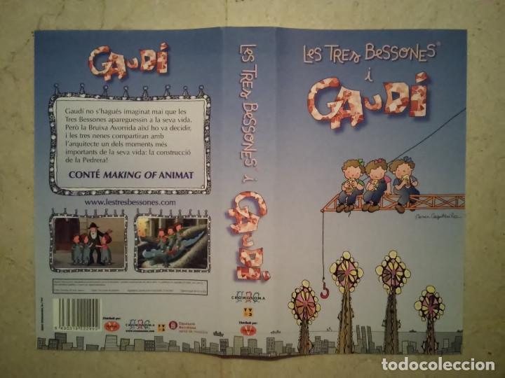 Cine: CARATULA ORIGINAL -A4- LES TRES BESSONES I GAUDI - ANIMACION - DIBUJOS