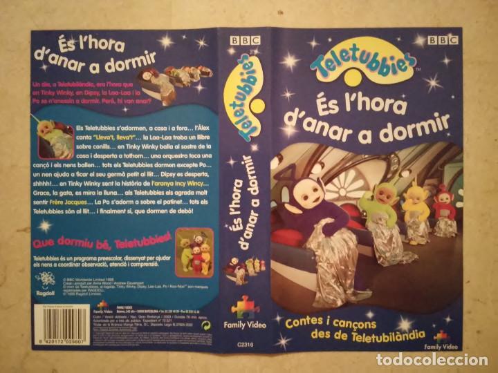 Cine: CARATULA ORIGINAL -A4- TELETUBBIES - DIBUJOS ANIMACION - ES HORA D' ANAR A DORMIR