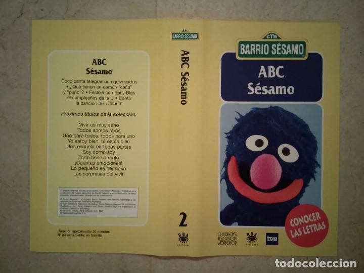Cine: CARATULA ORIGINAL -A4- ABC SESAMO - BARRIO SESAMO