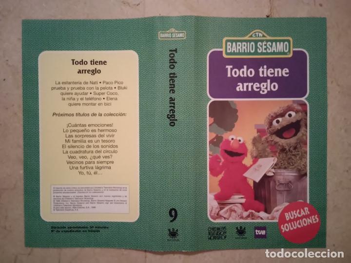 Cine: CARATULA ORIGINAL -A4- TODO TIENE ARREGLO - BARRIO SESAMO