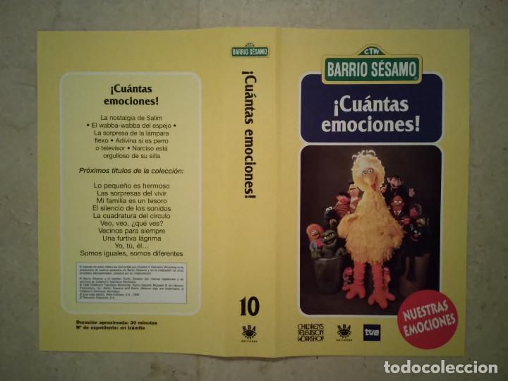 Cine: CARATULA ORIGINAL -A4- CUANTAS EMOCIONES - BARRIO SESAMO