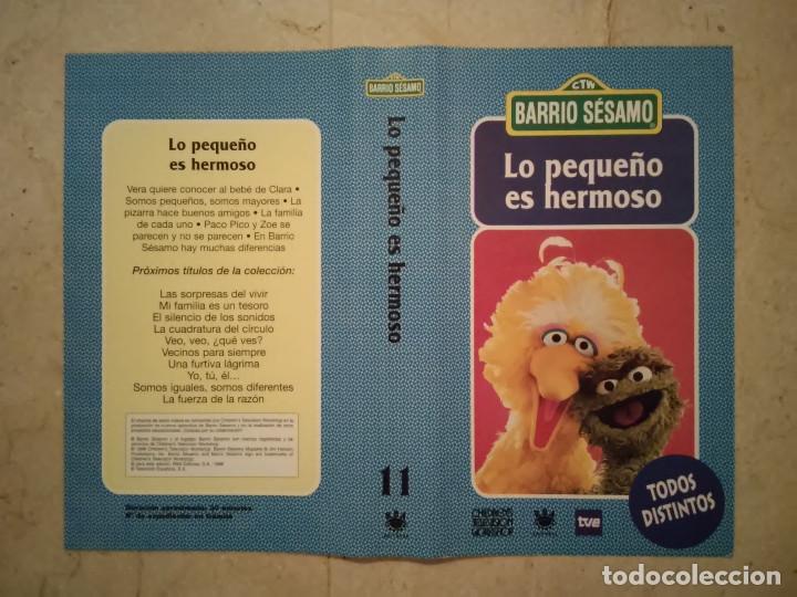 Cine: CARATULA ORIGINAL -A4- LO PEQUE&Ntilde;O ES HERMOSO - BARRIO SESAMO