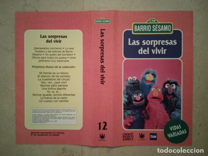 Cine: CARATULA ORIGINAL -A4- LAS SORPRESAS DEL VIVIR - BARRIO SESAMO