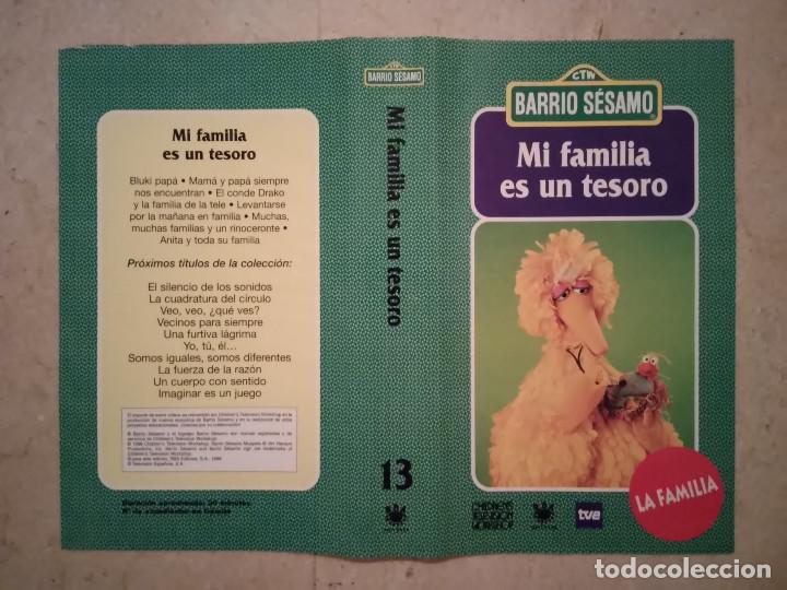 Cine: CARATULA ORIGINAL -A4- MI FAMILIA ES UN TESORO - BARRIO SESAMO