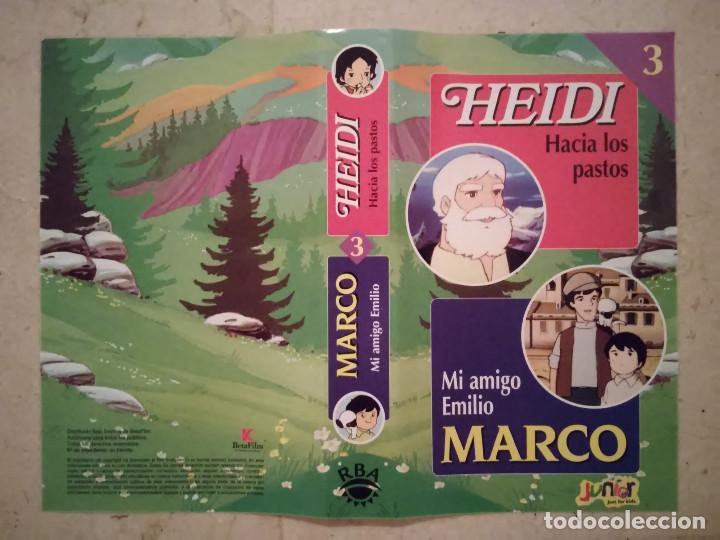 Cine: CARATULA ORIGINAL -A4- HEIDI Y MARCO - ANIME - NUMERO 3 - DIBUJOS