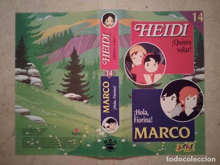 Cine: CARATULA ORIGINAL -A4- HEIDI Y MARCO - ANIME - NUMERO 14 - DIBUJOS