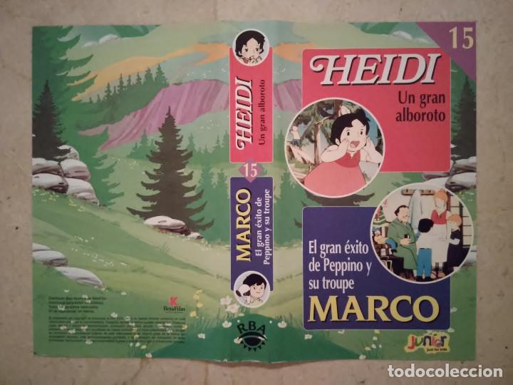 Cine: CARATULA ORIGINAL -A4- HEIDI Y MARCO - ANIME - NUMERO 15 - DIBUJOS