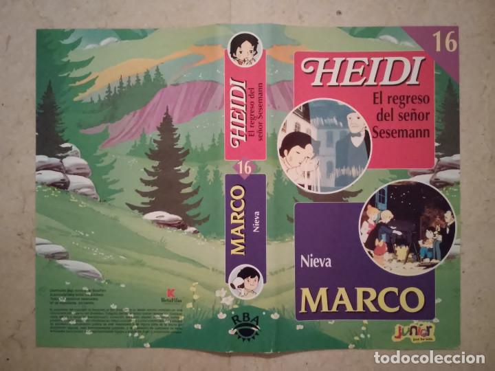 Cine: CARATULA ORIGINAL -A4- HEIDI Y MARCO - ANIME - NUMERO 16 - DIBUJOS