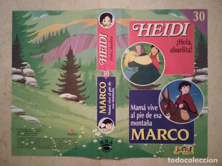 Cine: CARATULA ORIGINAL -A4- HEIDI Y MARCO - ANIME - NUMERO 30 - DIBUJOS