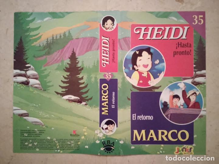Cine: CARATULA ORIGINAL -A4- HEIDI Y MARCO - ANIME - NUMERO 35 - DIBUJOS
