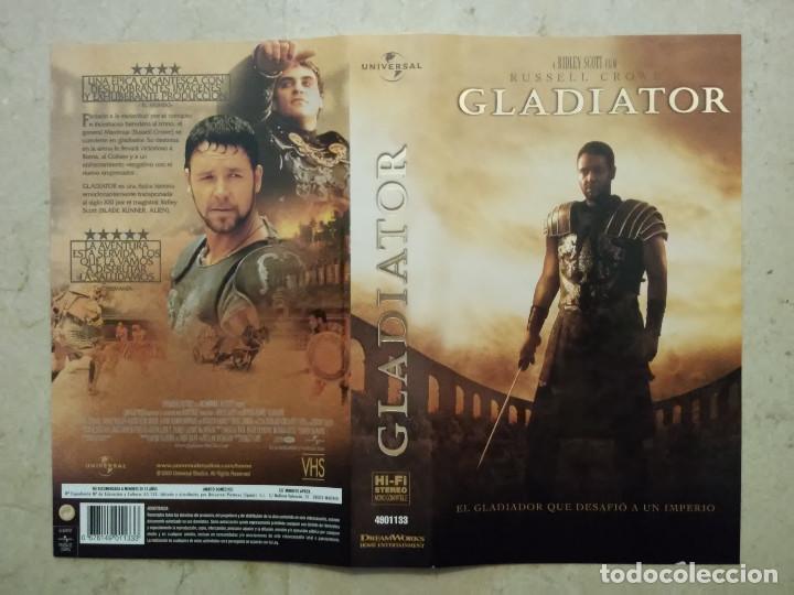 Cine: CARATULA ORIGINAL -A4- GLADIADOR - RUSSELL CROWE - PEPLUM - RIDLEY SCOTT