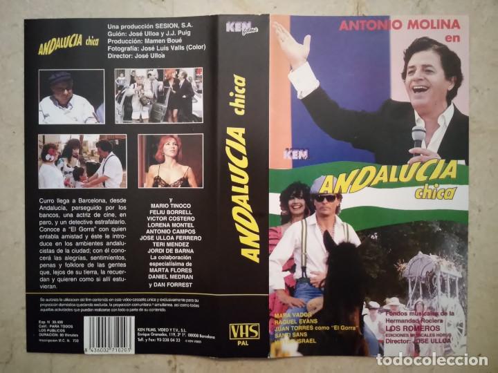 Cine: CARATULA ORIGINAL -A4- ANDALUCIA CHICA - ANTONIO MOLINA - CINE ESPA&Ntilde;OL