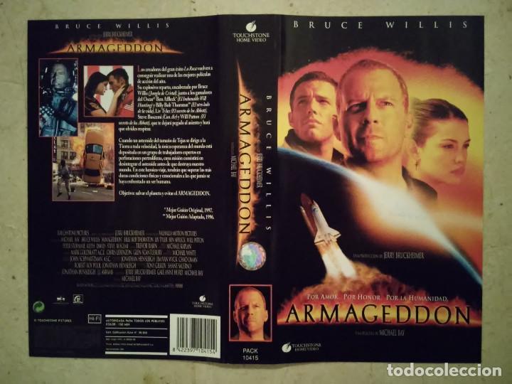 Cine: CARATULA ORIGINAL -A4- ARMAGEDDON - BRUCE WILLIS - Foto 1