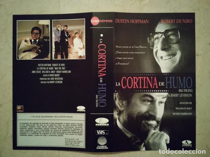 Cine: CARATULA ORIGINAL -A4- LA CORTINA DE HUMO - ROBERT DE NIRO - DUSTIN HOFFMAN