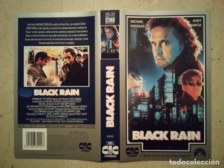 Cinema: CARATULA ORIGINAL -A4- BLACK RAIN - MICHAEL DOUGLAS - ACCION