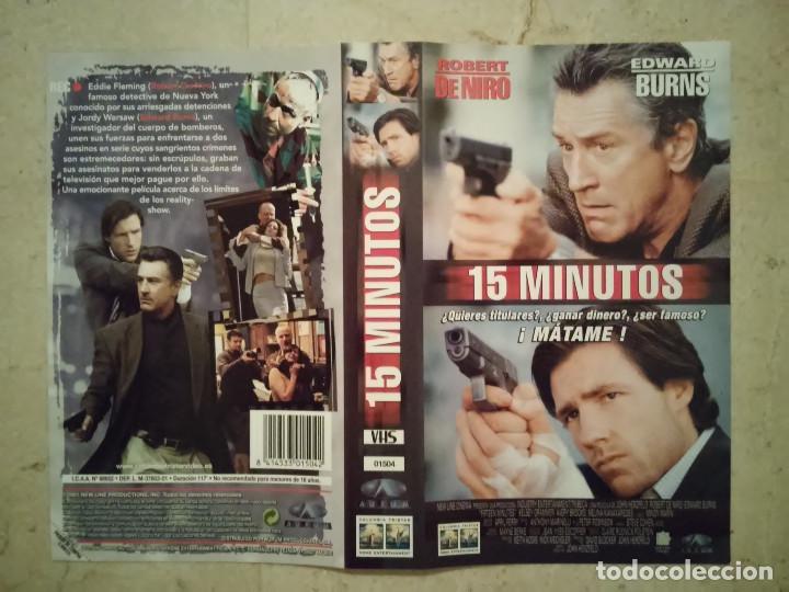 Cine: CARATULA ORIGINAL -A4- 15 MINUTOS - ROBERT DE NIRO - ACCION
