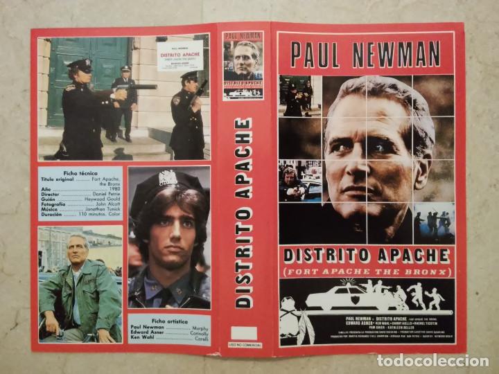 Cine: CARATULA ORIGINAL -A4- DISTRITO APACHE - PAUL NEWMAN - Foto 1