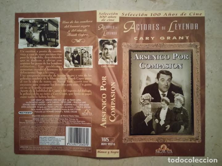 Cine: CARATULA ORIGINAL -A4- ARSENICO POR COMPASION - CARY GRANT