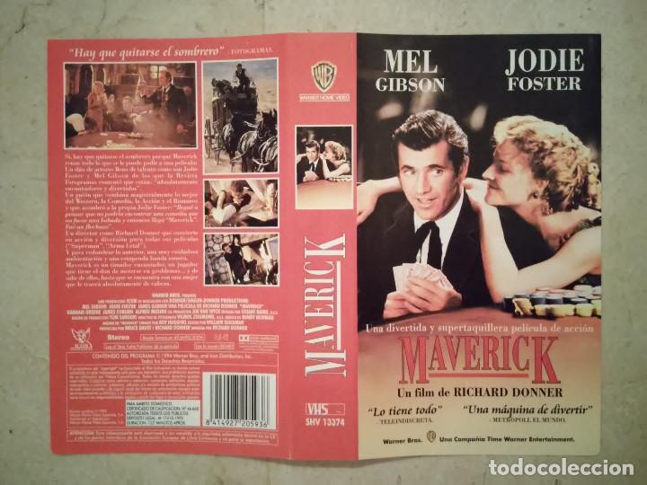 Cine: CARATULA ORIGINAL -A4- MAVERICK - MEL GIBSON - WESTERN - JODIE FOSTER