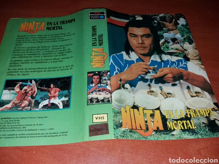 Cine: Caratula vhs- ninja en la trampa mortal (2)