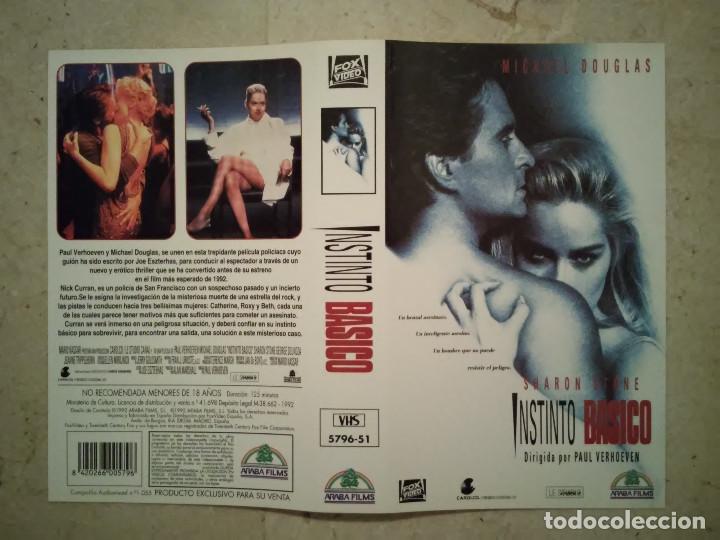 Cine: CARATULA ORIGINAL -A4- INSTINTO BASICO - SHARON STONE - ARCHIVO - MICHAEL DOUGLAS