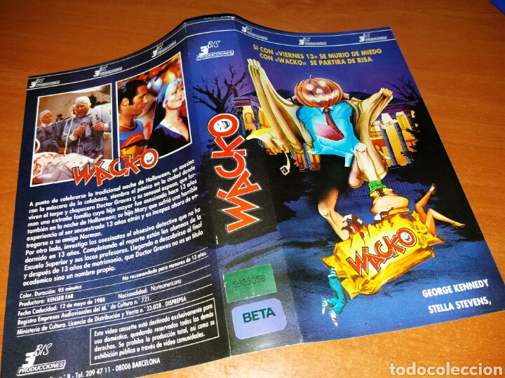Cine: Caratula vhs- wacko- (beta) - Foto 1