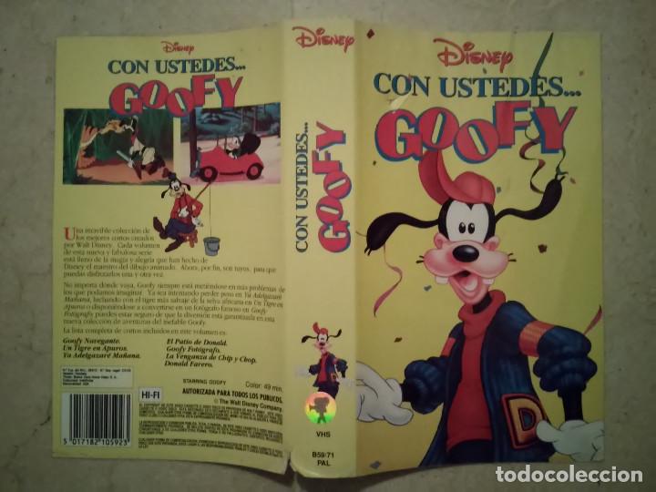 Cinema: CARATULA ORIGINAL -A4- CON USTEDES GOOFY - WALT DISNEY
