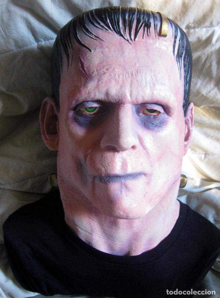 Cine: Frankenstein busto escala 1:1 Boris Karloff 36 cent&iacute;metros monstruos universal figura resina