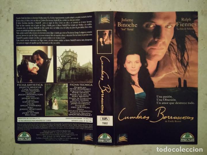 Cine: CARATULA ORIGINAL -A4- CUMBRES BORRASCOSAS - JULIETTE BINOCHE - ARCHIVO