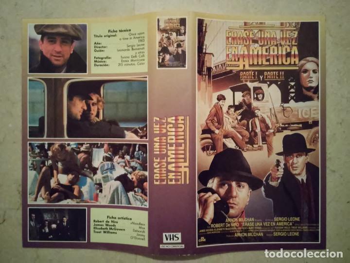 Cine: CARATULA ORIGINAL -A4- ERASE UNA VEZ EN AMERICA - ROBERT DE NIRO - PARATE 1 Y 2