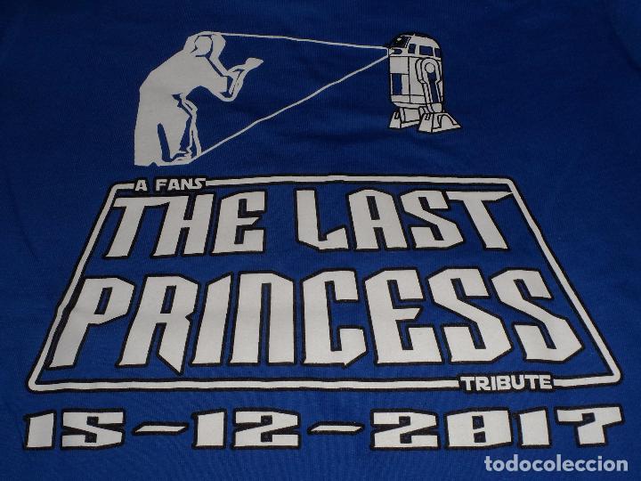 Cine: Camiseta de mujer Homenaje a Carrie Fisher - The last Princess - Star Wars - Talla S
