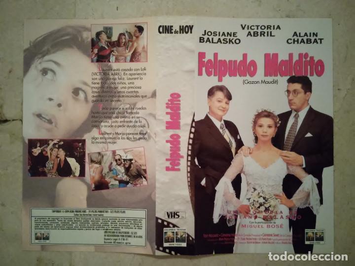 Cine: CARATULA ORIGINAL -A4-  FELPUDO MALDITO - VICTORIA ABRIL  - ARCHIVO