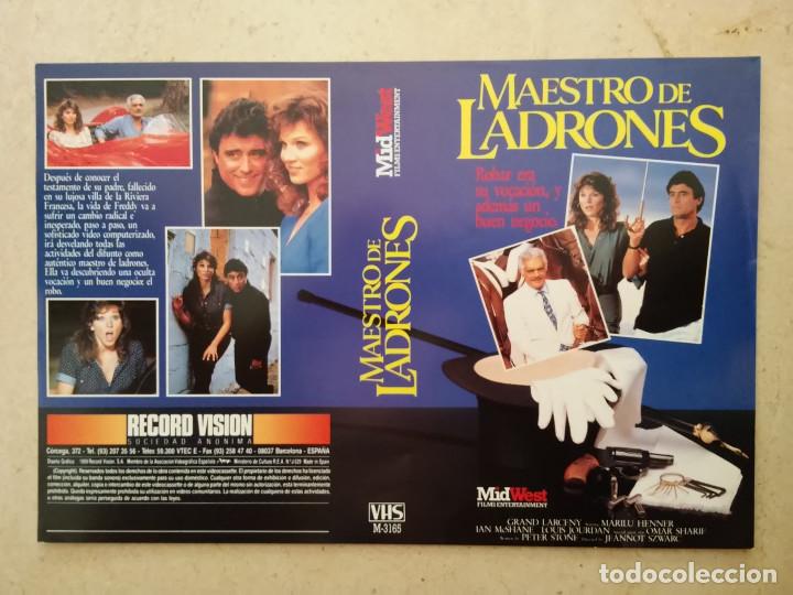 Kino: CARATULA ORIGINAL -A4- MAESTRO DE LADRONES - ARCHIVO - MARILU HENNER - THRILLER - OMAR SHARIF