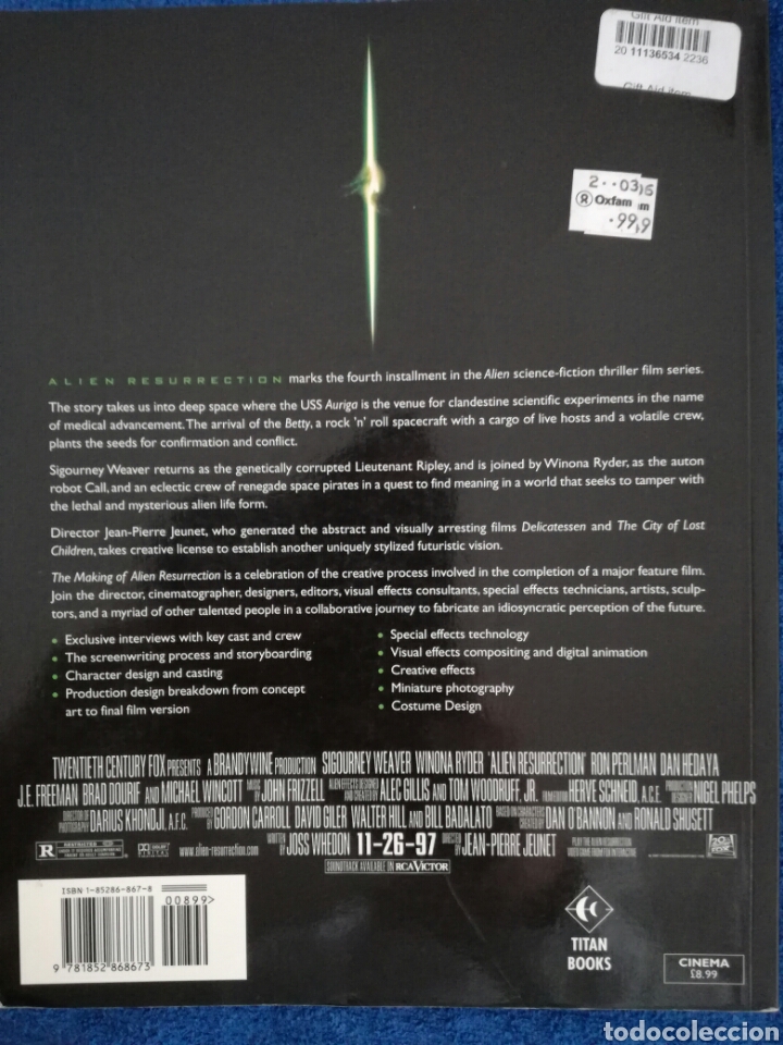 Cine: Libro Making of Alien Resurrection - Foto 2