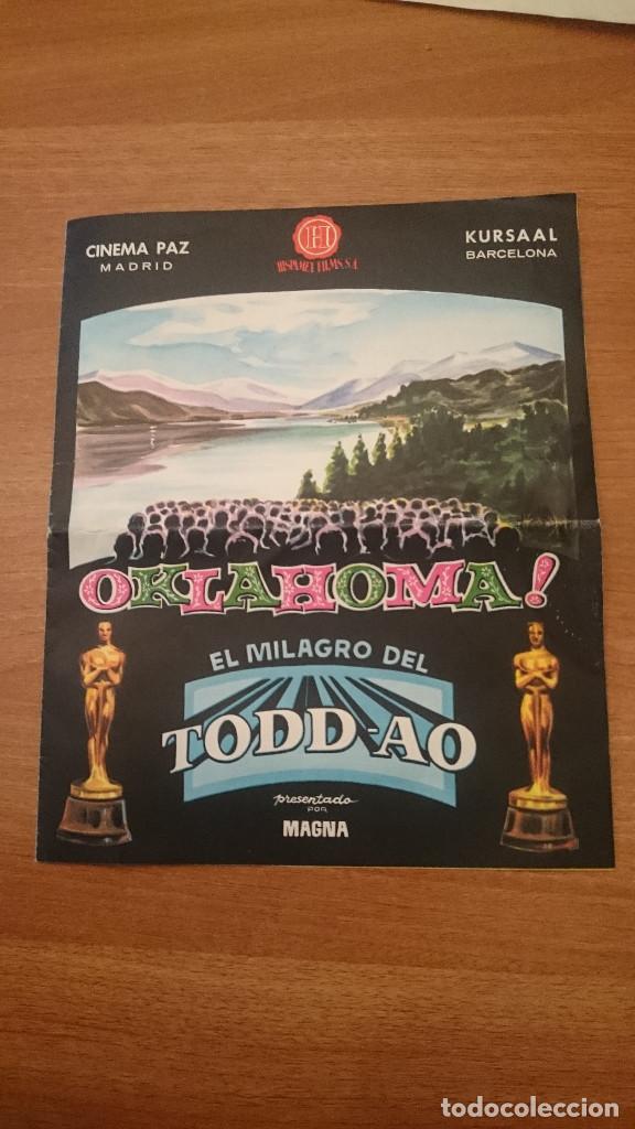 Cine: PROGRAMA REVISTA DE CINE CINEMA PAZ MADRI KURSAAL BARCELONA OKLAHOMA EL MILAGRO DEL TODD . AO TECHNI