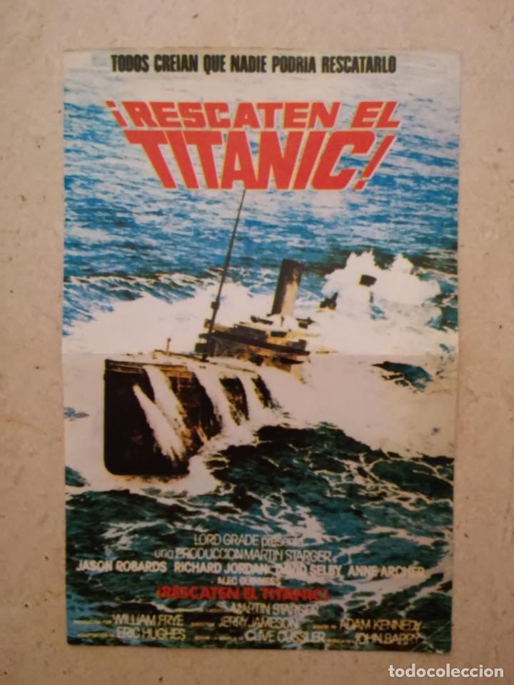 Cine: MINI POSTER ORIGINAL -13*18- RESCATEN EL TITANIC - ALBUM - JASON ROBARDS