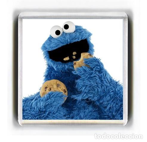 Cine: IMAN ACRILICO NEVERA - DIBUJOS BARRIO SESAMO TRIKI EL MONSTRUO DE LAS GALLETAS