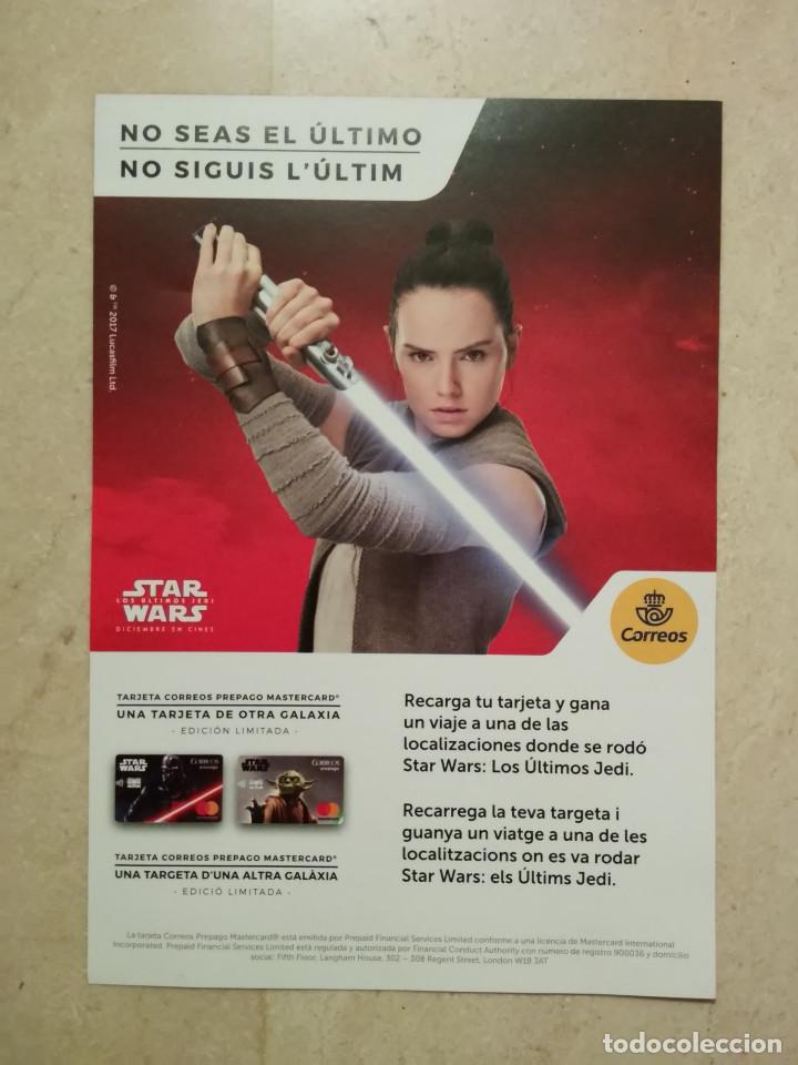 Cine: FOLLETO PUBLICIDAD ORIGINAL -13*18- LOS ULTIMOS JEDI  - STAR WARS