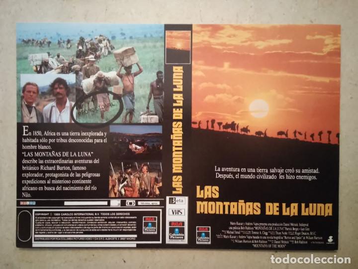 Cinema: CARATULA ORIGINAL -A4- LAS MONTA&Ntilde;AS DE LA LUNA - ARCHIVO - PATRICK BERGEN