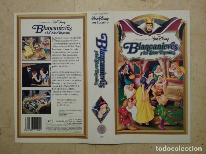 Cine: CARATULA ORIGINAL -A4- Blancanieves y los siete enanitos - WALT DISNEY - BLANCA