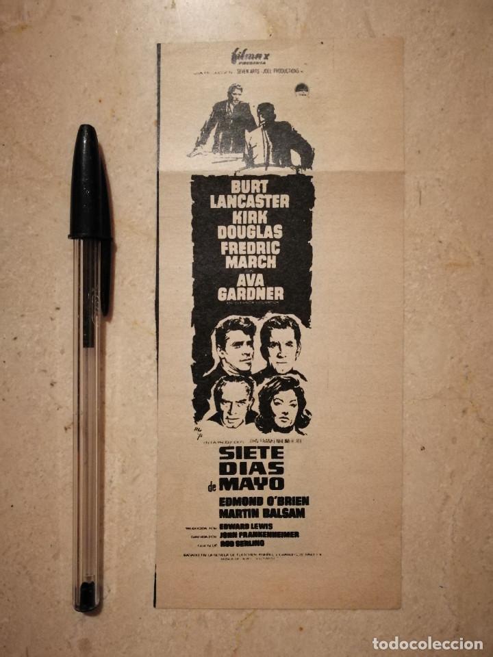 Cine: ANTIGUO ANUNCIO EN PRENSA - SIETE DIAS DE MAYO - AVA GARDNER - ALBUM - STEWART GRANGER