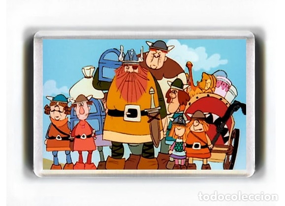Cine: IMAN ACRILICO NEVERA - DIBUJOS ANIMADOS - VICKY EL VIKINGO