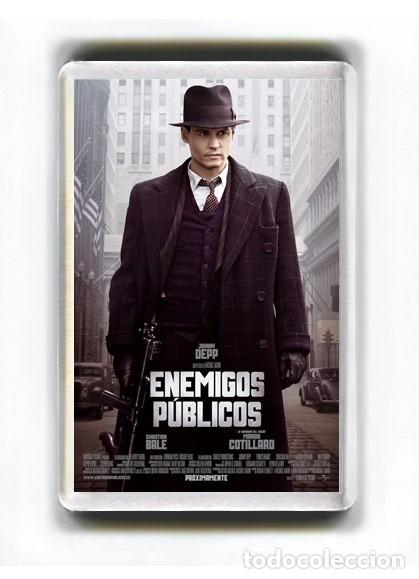 Cin&eacute;ma: IMAN ACRILICO NEVERA - CINE ENEMIGOS PUBLICOS JOHNNY DEPP