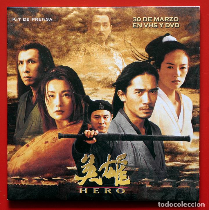 Cine: CD. Hero. Kit de prensa. Zhang Yimou, Jet Li. Pressbook Promocional Press Book.