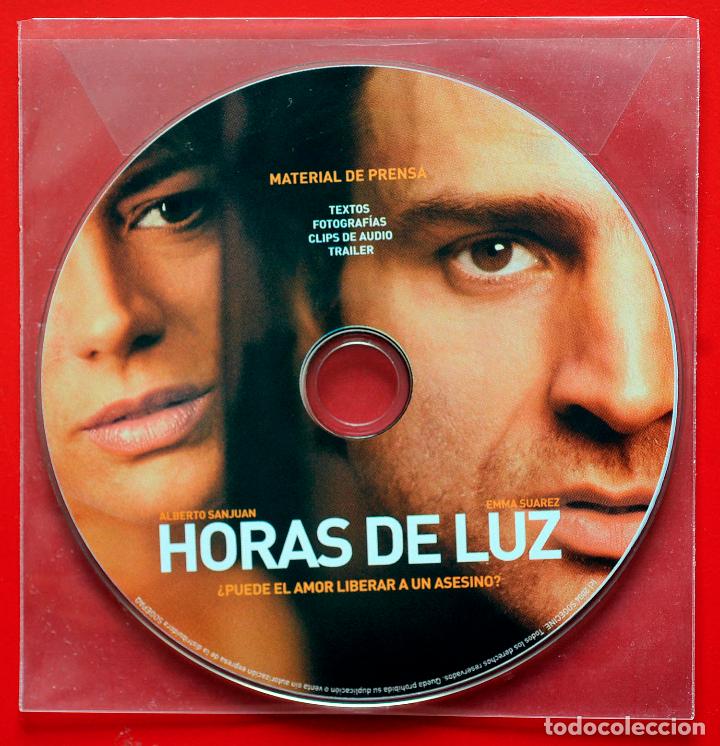 Cine: CD. Horas De Luz. Kit de prensa. Alberto San Juan, Emma Suarez. Pressbook Promocional. Press Book.